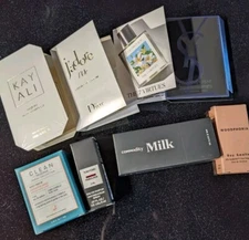Lot of 4 Perfume Sample & (4) Mini's Boy Smells, Commodity Milk & 7 Virtue's New
