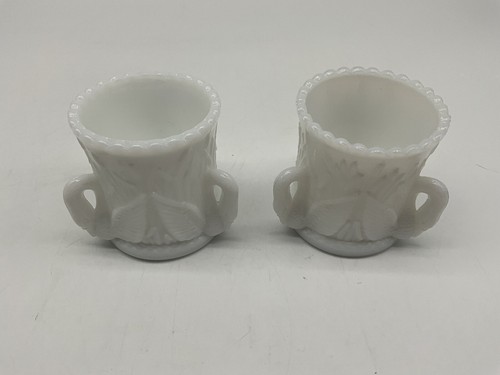 Westmoreland Milk Glass Lot Of 6 Assorted Creamers and Toothpick Holders MCM - Picture 4 of 20