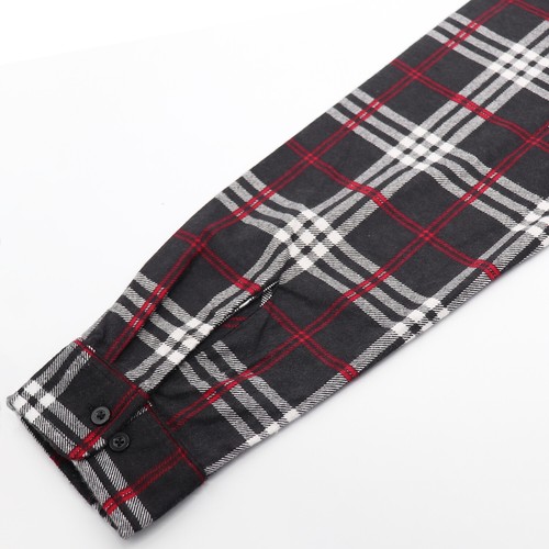 Men's 100% Cotton Flannelette Shirt Long Sleeve Plaid Check Flannel w Pockets - Picture 48 of 86