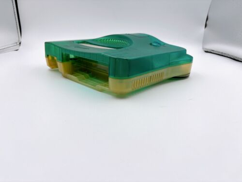 Console Nintendo 64 Blu Trasparente Controller Cavi Set Giappone Gioco Testato Funzionante - Foto 9 di 16