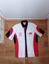 Super Aguri F1 Team  Honda Racing Shirt Button Up 2006/2008  M  BLOCK CORE