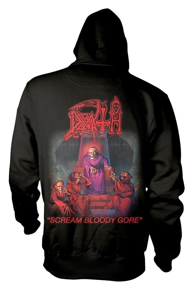 ★DEATH Scream Bloody Gore Zip-Up Hoodie★ Death Scream Bloody Gore Zip Up Hoodie OFFICIAL | eBay