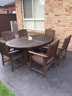 Queensland Kwila Soild Wooden Outdoor Table And Chairs