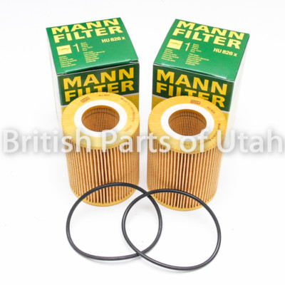 Land Range Rover Sport LR3 LR4 Discovery 5 V6 3.0L Diesel Tdi Oil Filter MANN X2