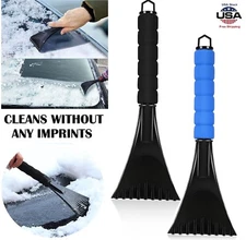 Car Windshield Ice Scraper Plastic Snow Frost Ice Removal Tool With Foam Gift US