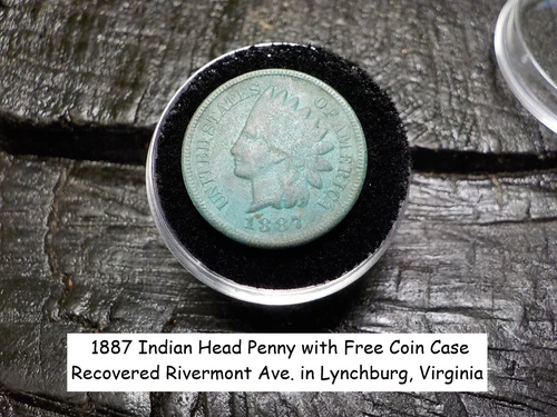 Old Rare Vintage Antique Relic 1902 Indian Head Penny Rivermont Ave Lynchburg VA