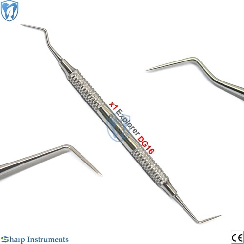 DENTAL Explorer DG16 Probe Endo Diagnostic Hollow Handle Steel