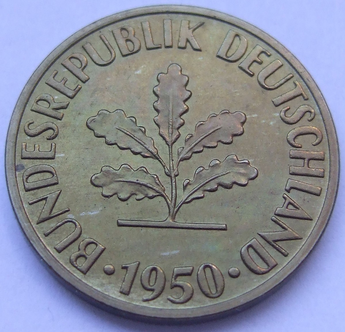 10 Pfennig 1950 D BRD J. 383 Munich Proof PP Rare First Issue | eBay