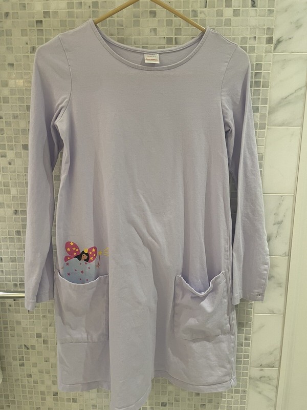 HANNA ANDERSSON Fairy Pocket dress Size 150 US Size 12 Purple EUC