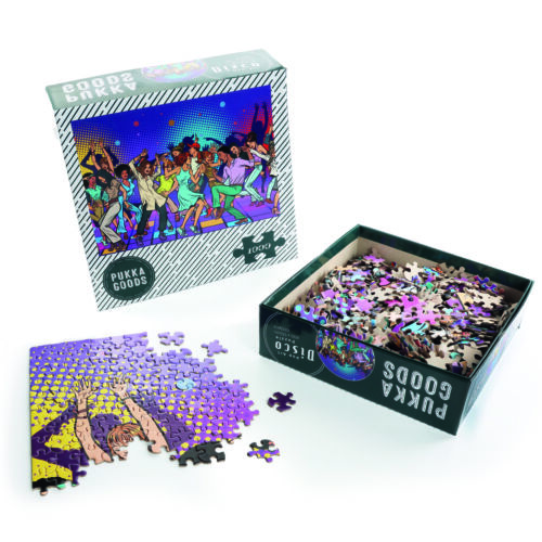 1000 PIECE JIGSAW PUZZLE DISCO DESIGN ADULTS KIDS GIFT FAMILY GAMES 690 X 510MM - Afbeelding 1 van 5