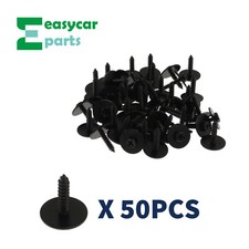 50 Pcs Black Hexagon Head Trim Screws 4.2 - 1.41 x 20mm for GM Chevrolet