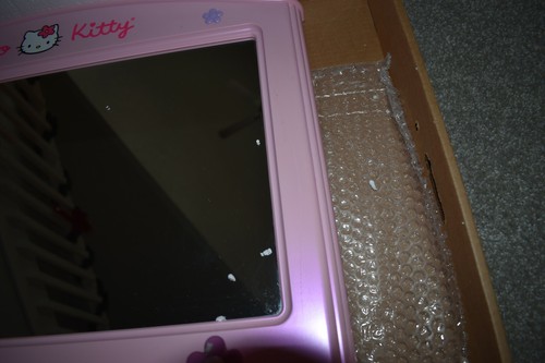 Hello Kitty 2001 PINK wall-mounted mirror Japanese Sanrio 1 Vintage Kawaii RARE - Picture 11 of 11