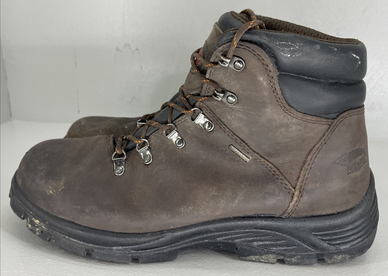 Men's Avenger Steel Toe Work Boots A7225 Brown Size 13W