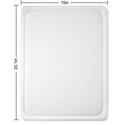 11"X14.5" Non-Slip Poly Cutting Board, White Color - Picture 23 of 24