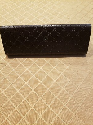 Authentic Gucci Brown Reading Eyeglass Sunglasses Case 
