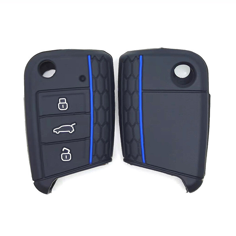 SILICONE CAR KEY BAG REMOTE KEY CASE HOLDER COVER FITS VOLKSWAGEN VW