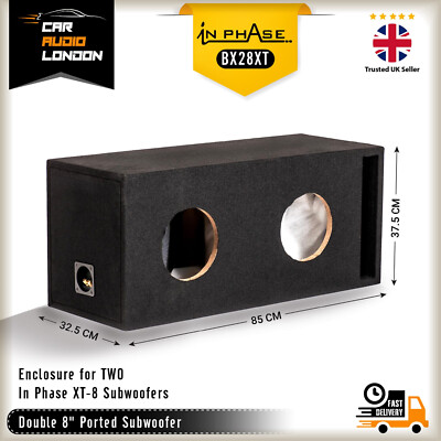 In Phase BX28XT Doppel 8'' portiert Subwoofer Gehäuse für zwei XT-8 Subwoofer