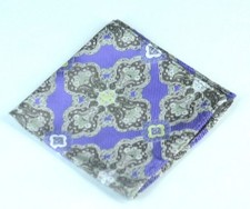 Lord R Colton Masterworks Pocket Square - Cape Horn Purple Brown Silk - 75 New