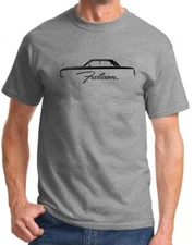 1960 1961 1962 1963 Ford Falcon Hardtop Outline Design Tshirt NEW COLORS