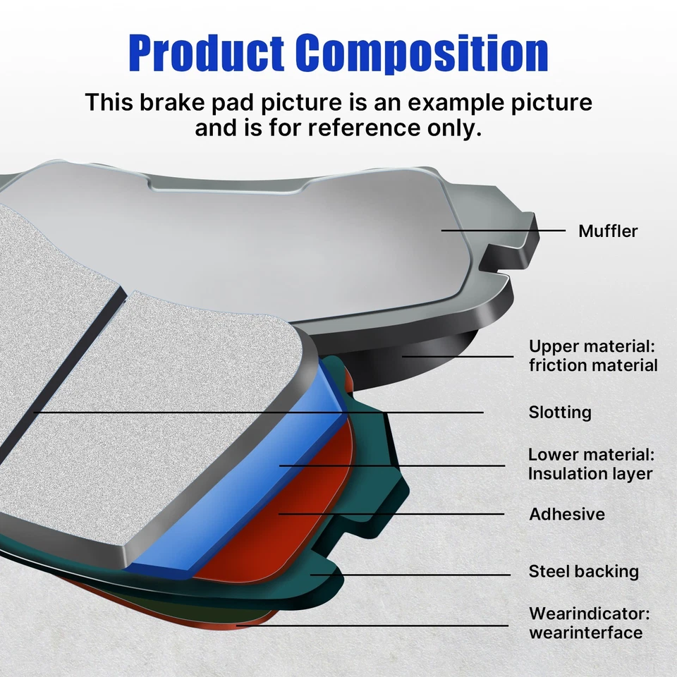 Pastillas de freno delanteras traseras para Polaris Ranger XP 700 6X6 EFI 2006-2009 Foto 3 de 4