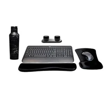 New Logitech MK540 Keyboard/Mouse Set + 2 Speakers, Wrist/Mouse Pads, Canteen