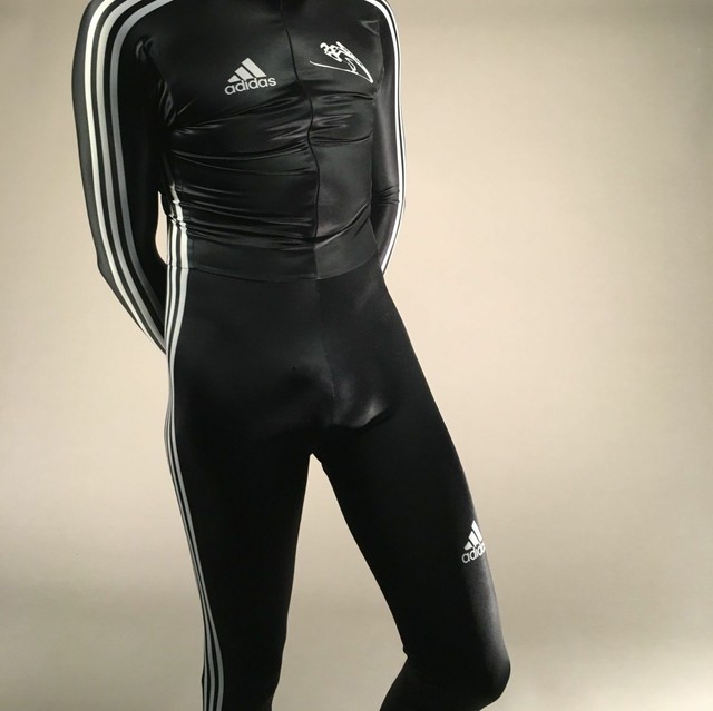 adidas FULL BODY ski jumping suit size medium lycra spandex made in