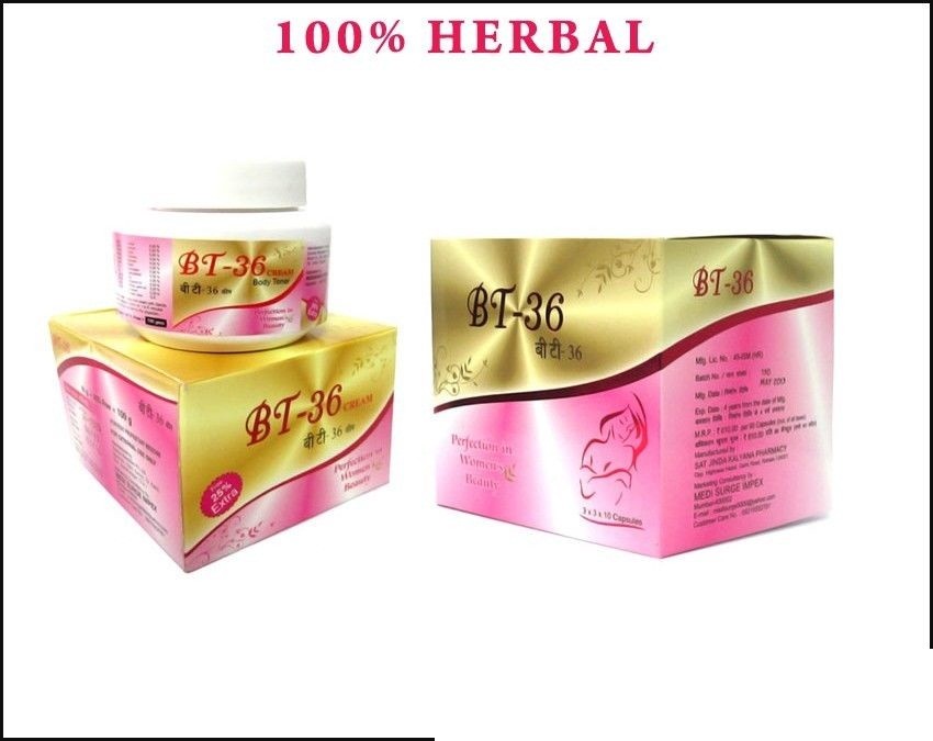 Herbal BT-36 pecho 90 pastillas y crema para la perfección en la belleza de la mujer