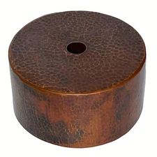 PREMIER COPPER PRODUCTS SH-L900 8” X 4” HAMMERED HANGING LIGHT SHADE PENDANT