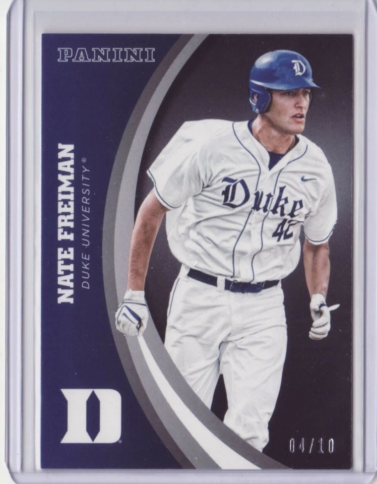 2015 Panini Collegiate Duke Black #18 Nate Freiman /10 - Flat S/H - Image 2 of 2