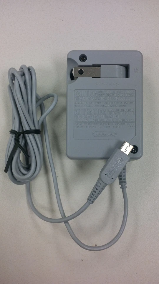 ORIGINAL NINTENDO NDSi/DSi XL/3DS/3DS XL WALL CHARGER/AC ADAPTER NEW, BULK PACK - Image 2 of 4