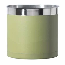 Oggi Steel Holder Utensil Crock, Jumbo, Olive - 7"