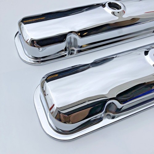 67-72 GTO FIREBIRD CHROME VALVE COVERS DRIPPERS 67-81 Pontiac 400 389 455 - Picture 7 of 11