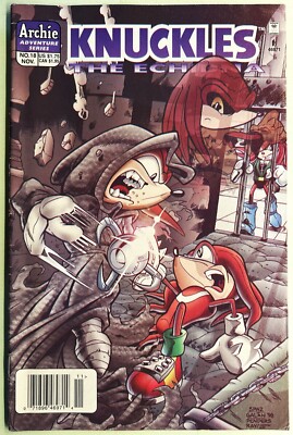 KNUCKLES The Echidna 1998 Comic Book #18 DEEP COVER 2 of 2 Bagged & Boarded FN-