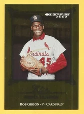 BOB GIBSON 2002 Donruss Elite Series #18 Cardinals HOF'er #d 0986/2500