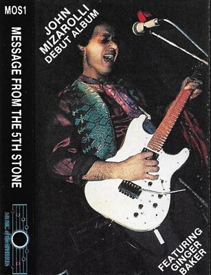 JOHN MIZAROLLI Message from the 5th Stone CASSETTE ALBUM ROCK feat. Ginger Baker