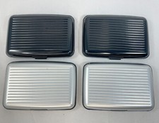 Lots of 4 New Card Wallet Business ID Credit Card Holder Pocket Hard Slim Case