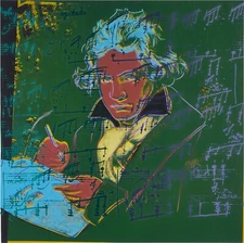 ANDY WARHOL Pop Art Poster or Rolled Canvas Print "BEETHOVEN"  V2
