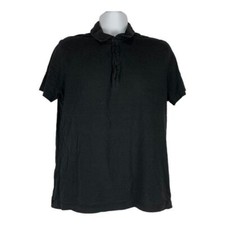 Hugo Boss Black Polo Shirt XL Regular Fit Pima Cotton Made In Peru Mens