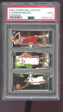 2003-04 Topps Rookie Matrix #111 Lebron James Kaman Milicic PSA 9 Graded Card