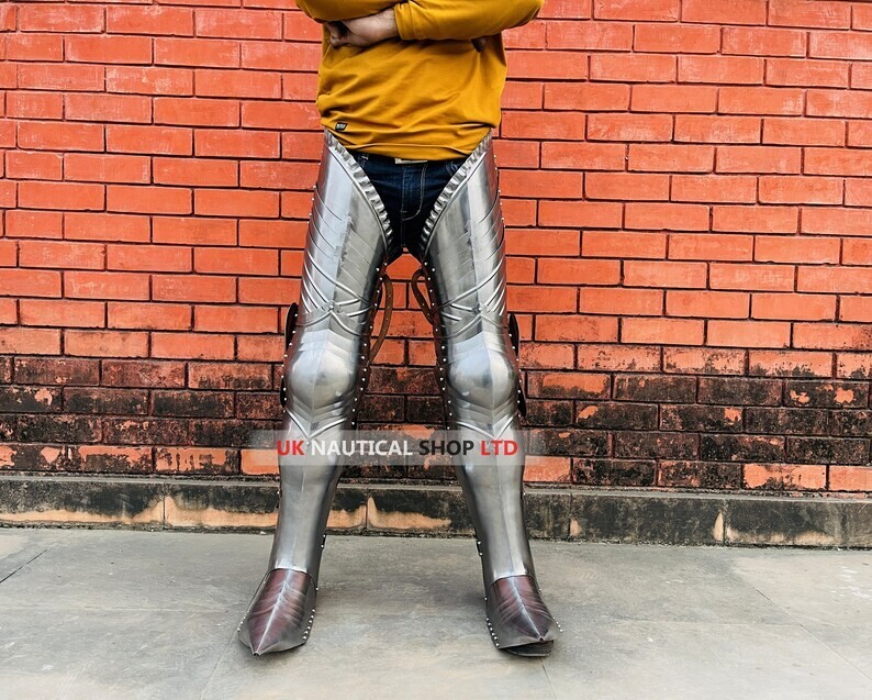 Conjunto de retraso de armadura gótica - Zapatos Sabatons Guerrero - Disfraz ...