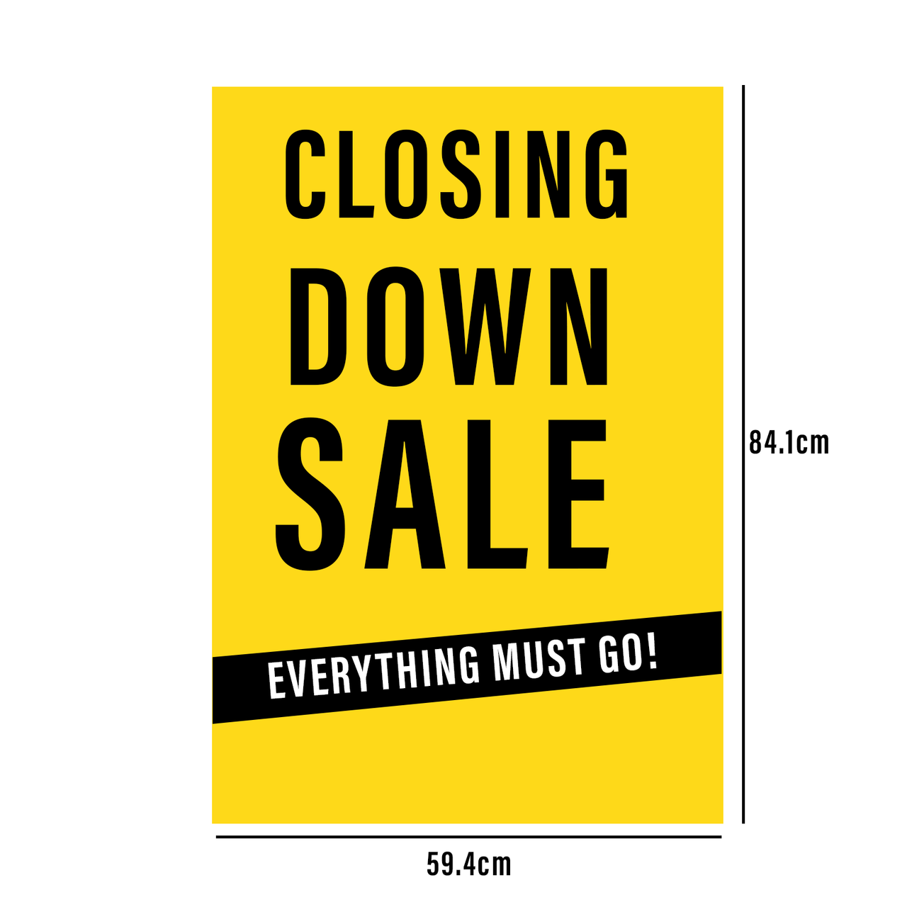 CLOSING DOWN SALE EVERYTHING MUST GO Poster Window Display Sign eBay