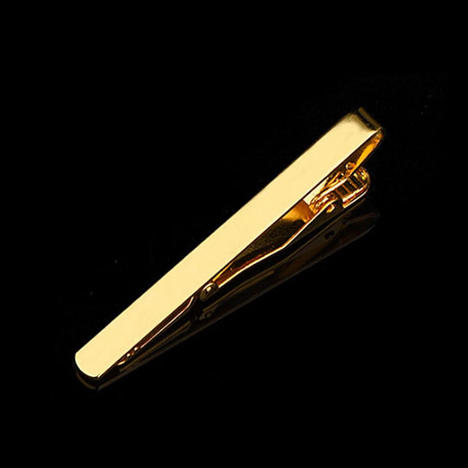 Men Metal Copper Silver Gold Tone Simple Necktie Clasp Tie Clip Fashion Styl ♪ - Image 2 of 4