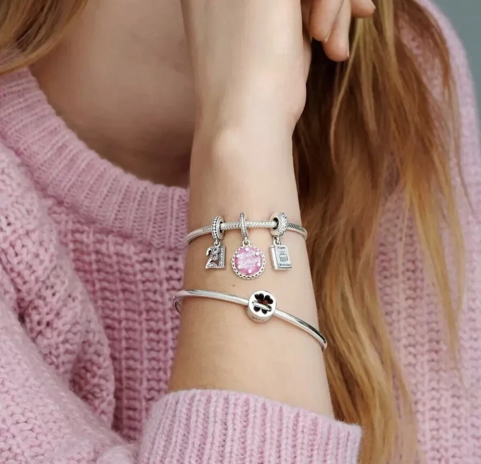 21st Birthday Charm For Charm Bracelet/necklace Genuine 925 Sterling Silver - Image 4 of 4