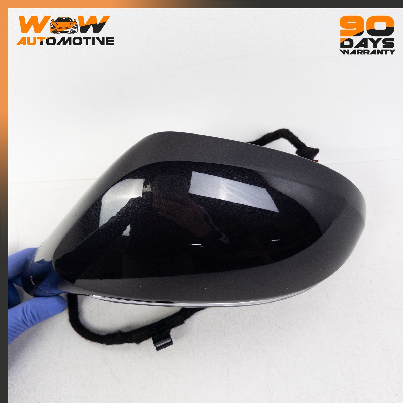 14-19 BENTLEY FLYING SPUR FRONT LEFT EXTERIOR REAR VIEW DOOR MIRROR BLACK OEM
