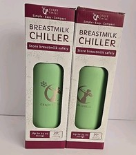 Lot of Two - Ceres Chill Breastmilk Chiller 24oz - Zen Green NEW
