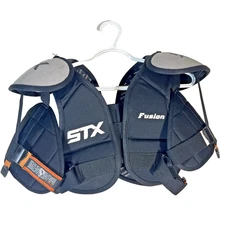 STX Stallion 75 Lacrosse Shoulder Pads + Wrist Guards Set Youth Small Black
