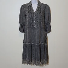 Young Threads Embroidered Dress Size Small Bohemian Festival Hippie Boho