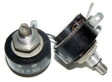2x Drahtpotentiometer aus DDR-Produktion. 200 Ohm 0,5W   Unbenutzte Lagerware 3,