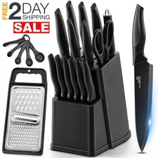 Juego De Cuchillos Bloque Acero Inoxidable Para Cocina Profesional 21 Piezas Set