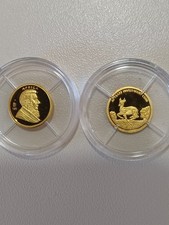 Krügerrand-Goldprägung mit Echtheitszertifikat, Gold, Polierte Platte